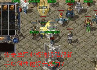 传奇单职业极速版私服新手如何快速提升战力? 传奇单职业极速版私服新手如何快速提升战力?