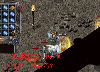 你还记得传奇中如何快速提升等级吗? 你还记得传奇中如何快速提升等级吗?
