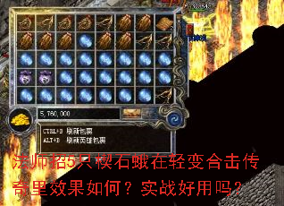法师招5只楔石蛾在轻变合击传奇里效果如何?实战好用吗? 法师招5只楔石蛾在轻变合击传奇里效果如何?实战好用吗?