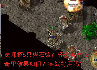 法师招5只楔石蛾在轻变合击传奇里效果如何?实战好用吗? 法师招5只楔石蛾在轻变合击传奇里效果如何?实战好用吗?