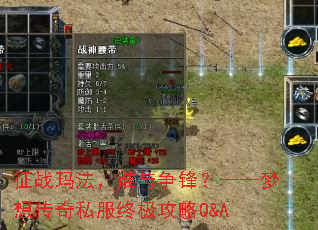 征战玛法,谁与争锋?——梦想传奇私服终极攻略Q&A 征战玛法,谁与争锋?——梦想传奇私服终极攻略Q&A