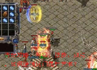 传奇攻略:等级、技能、加点,如何精通这门属性艺术? 传奇攻略:等级、技能、加点,如何精通这门属性艺术?