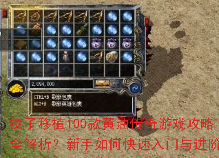 桃子移植100款黄油传奇游戏攻略全解析?新手如何快速入门与进阶? 桃子移植100款黄油传奇游戏攻略全解析?新手如何快速入门与进阶?