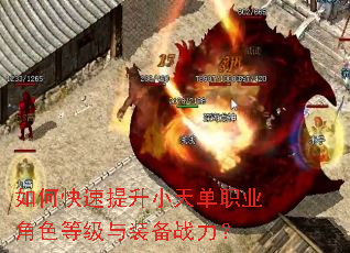如何快速提升小天单职业角色等级与装备战力? 如何快速提升小天单职业角色等级与装备战力?