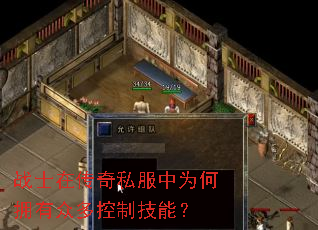 战士在传奇私服中为何拥有众多控制技能? 战士在传奇私服中为何拥有众多控制技能?