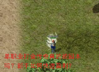 单职业打金传奇真的能回本吗?新手如何快速盈利? 单职业打金传奇真的能回本吗?新手如何快速盈利?