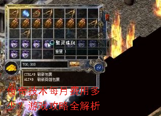 ���漼��ÿ�·��ö��٣���Ϸ����ȫ����