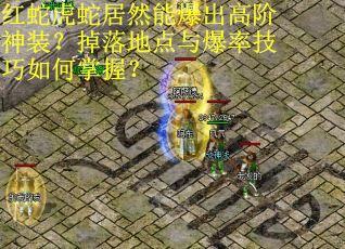 红蛇虎蛇居然能爆出高阶神装？掉落地点与爆率技巧如何掌握？
