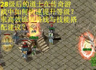 28级后的道士在传奇游戏中如何快速提升等级？求高效练级路线与技能搭配建议？