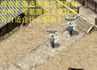 传奇私服选职业需要看财力吗？零氪微氪土豪玩家各自适合什么职业？