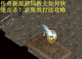 传奇新服祖玛教主如何快速击杀？求高效打法攻略