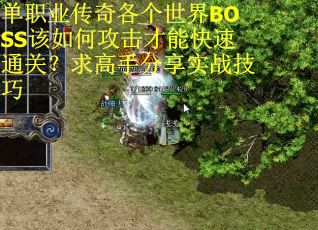 单职业传奇各个世界BOSS该如何攻击才能快速通关？求高手分享实战技巧