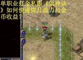 单职业打金私服《剑神诀》如何快速提升战力与金币收益？
