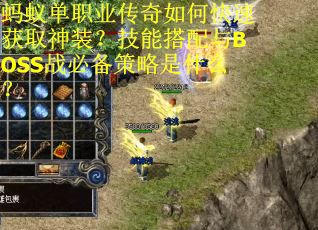 蚂蚁单职业传奇如何快速获取神装？技能搭配与BOSS战必备策略是什么？