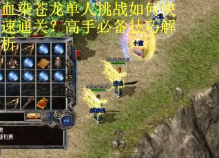 血染苍龙单人挑战如何快速通关？高手必备技巧解析